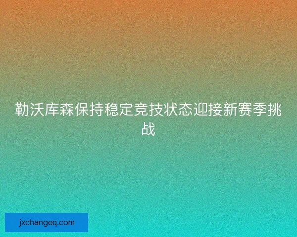 勒沃库森保持稳定竞技状态迎接新赛季挑战
